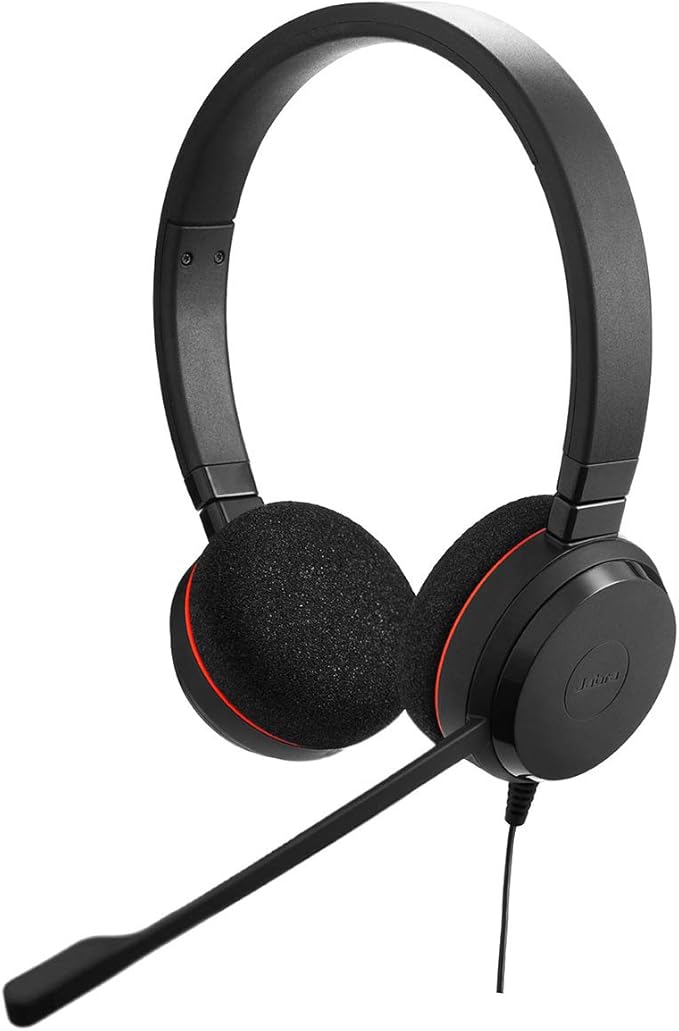 Casque Jabra Evolve 20 MS Stereo avec Annulation Passive du Bruit